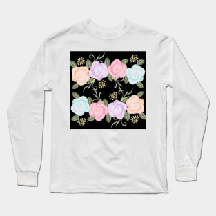 Watercolor Roses Long Sleeve T-Shirt